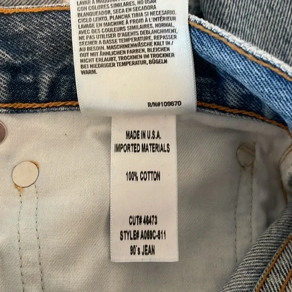 AGOLDE 90’s Distressed Jeans | Size 26 - Picture 14 of 15